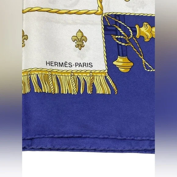 Vintage Hermes Silk Scarf “ La Reale Vue Du Carrosse De La Galere” Carre 90